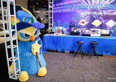 The Ledestar booth was decked out with plush toys of the company's mascotte